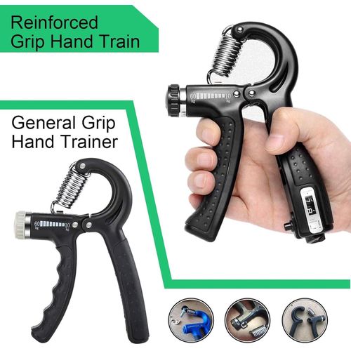 5 IN 1 PCS Hand Grip Strengthener Set Strength Training Equipment Forearm Finger Exerciser, Finger Stretcher, Adjustable Hand Gripper, Exercise Ring & Grip Ball for Injury Rehabilitation,  Athlete, Musicians