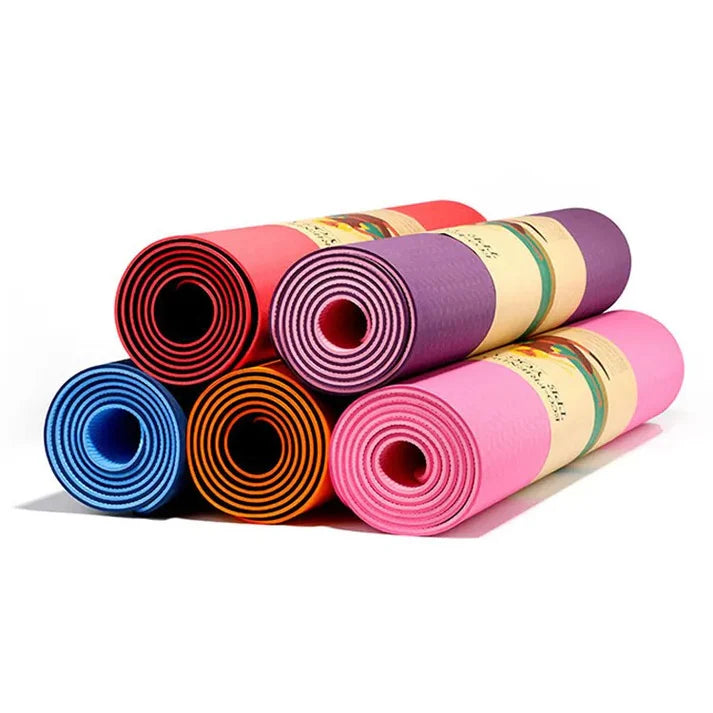 TPE DOUBLE SIDED YOGA MAT WITH CARRYING BAG