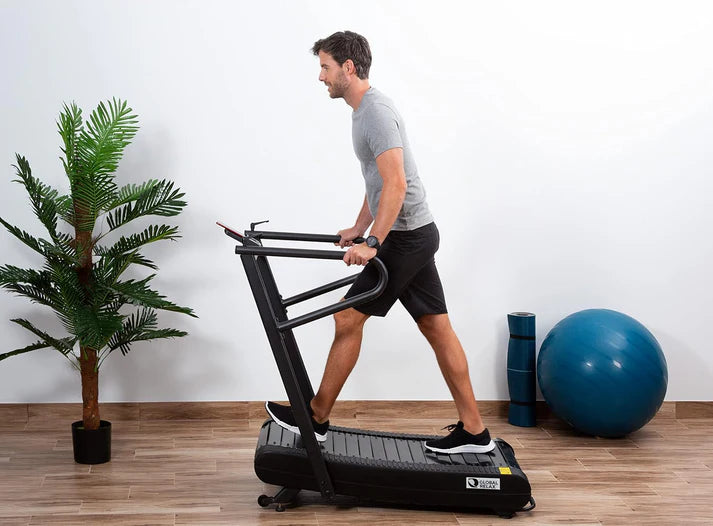 Curved Manual Treadmill Self Powered No Electricity Home Use